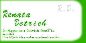 renata detrich business card